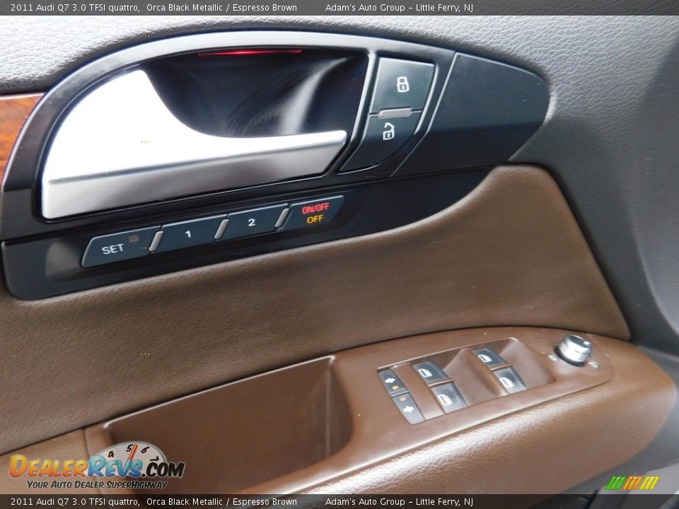 2011 Audi Q7 3.0 TFSI quattro Orca Black Metallic / Espresso Brown Photo #20