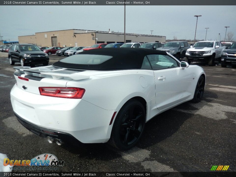 2018 Chevrolet Camaro SS Convertible Summit White / Jet Black Photo #5