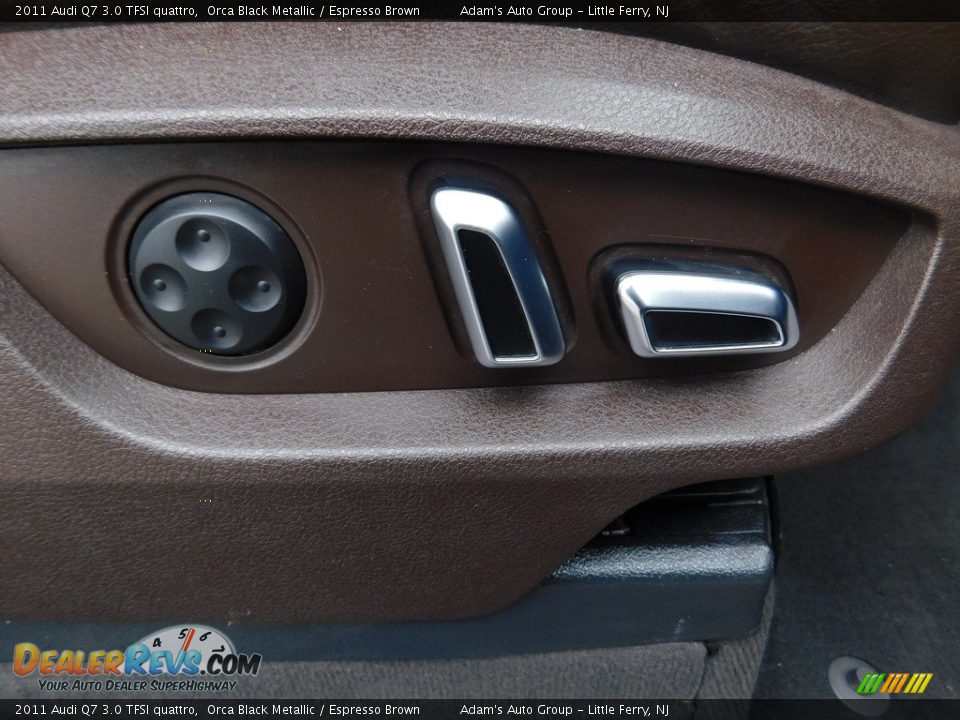 2011 Audi Q7 3.0 TFSI quattro Orca Black Metallic / Espresso Brown Photo #24