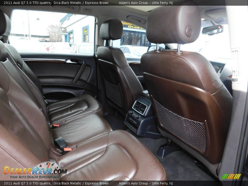 2011 Audi Q7 3.0 TFSI quattro Orca Black Metallic / Espresso Brown Photo #26