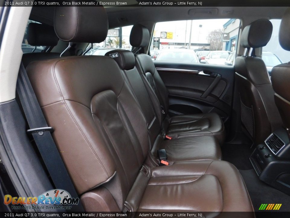 2011 Audi Q7 3.0 TFSI quattro Orca Black Metallic / Espresso Brown Photo #27