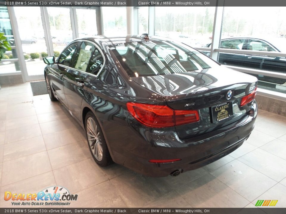 2018 BMW 5 Series 530i xDrive Sedan Dark Graphite Metallic / Black Photo #2