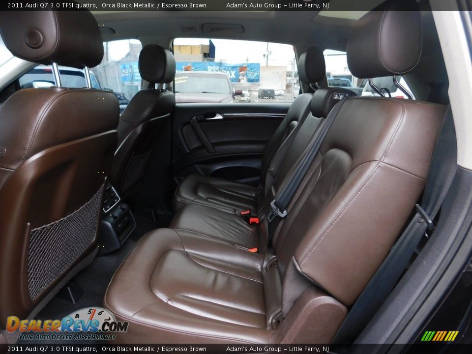 2011 Audi Q7 3.0 TFSI quattro Orca Black Metallic / Espresso Brown Photo #31