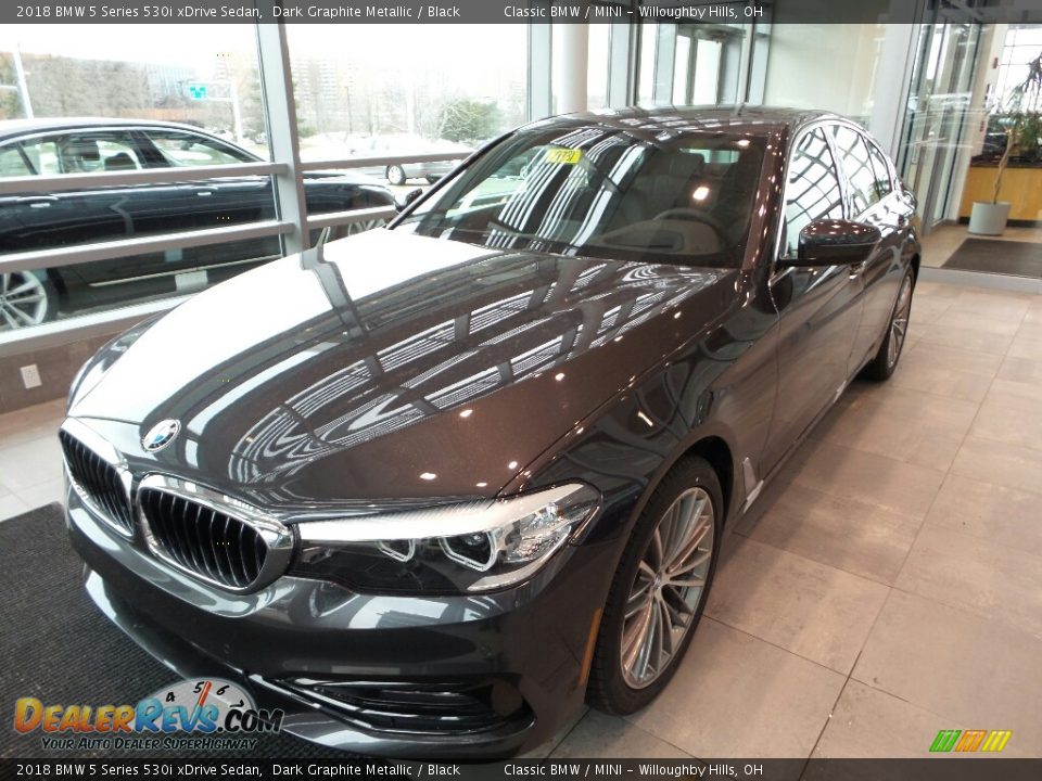 2018 BMW 5 Series 530i xDrive Sedan Dark Graphite Metallic / Black Photo #3