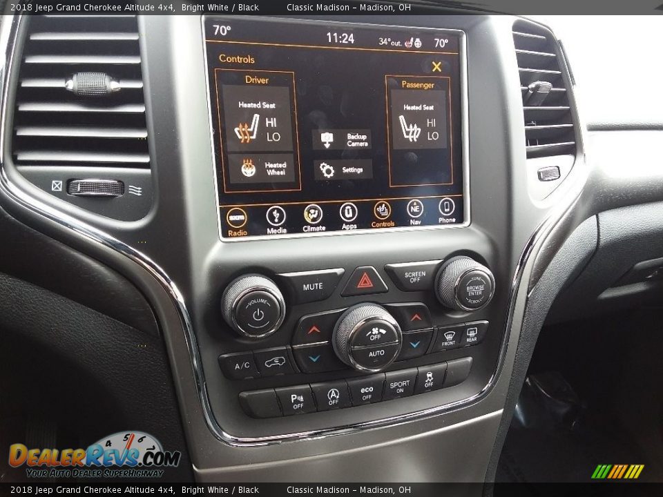2018 Jeep Grand Cherokee Altitude 4x4 Bright White / Black Photo #11
