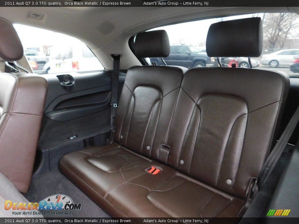 2011 Audi Q7 3.0 TFSI quattro Orca Black Metallic / Espresso Brown Photo #32