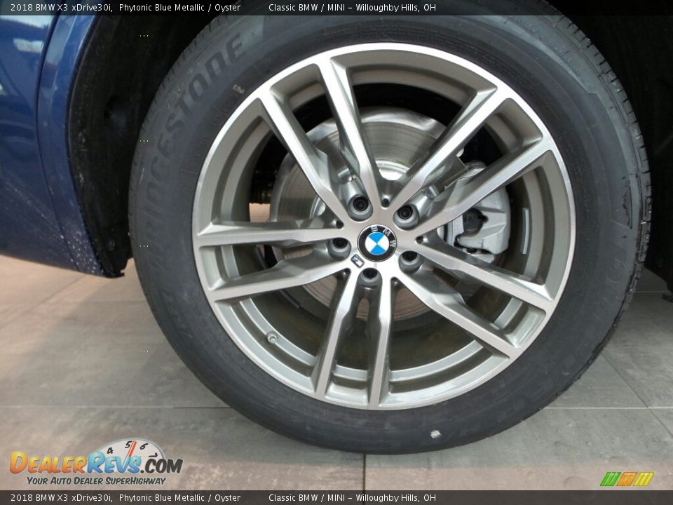 2018 BMW X3 xDrive30i Phytonic Blue Metallic / Oyster Photo #5