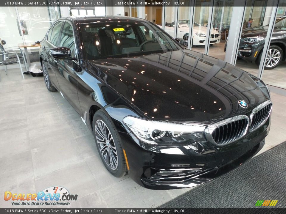 2018 BMW 5 Series 530i xDrive Sedan Jet Black / Black Photo #1