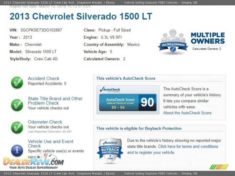 2013 Chevrolet Silverado 1500 LT Crew Cab 4x4 Graystone Metallic / Ebony Photo #2