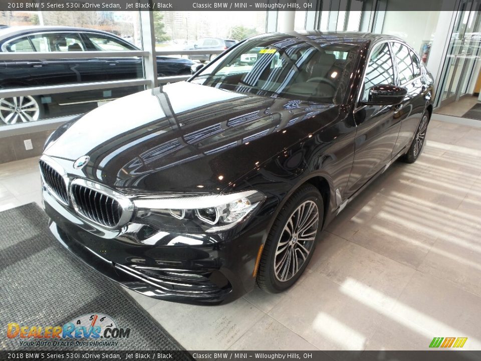 2018 BMW 5 Series 530i xDrive Sedan Jet Black / Black Photo #3