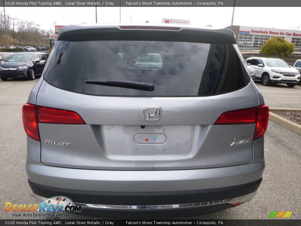 2018 Honda Pilot Touring AWD Lunar Silver Metallic / Gray Photo #3