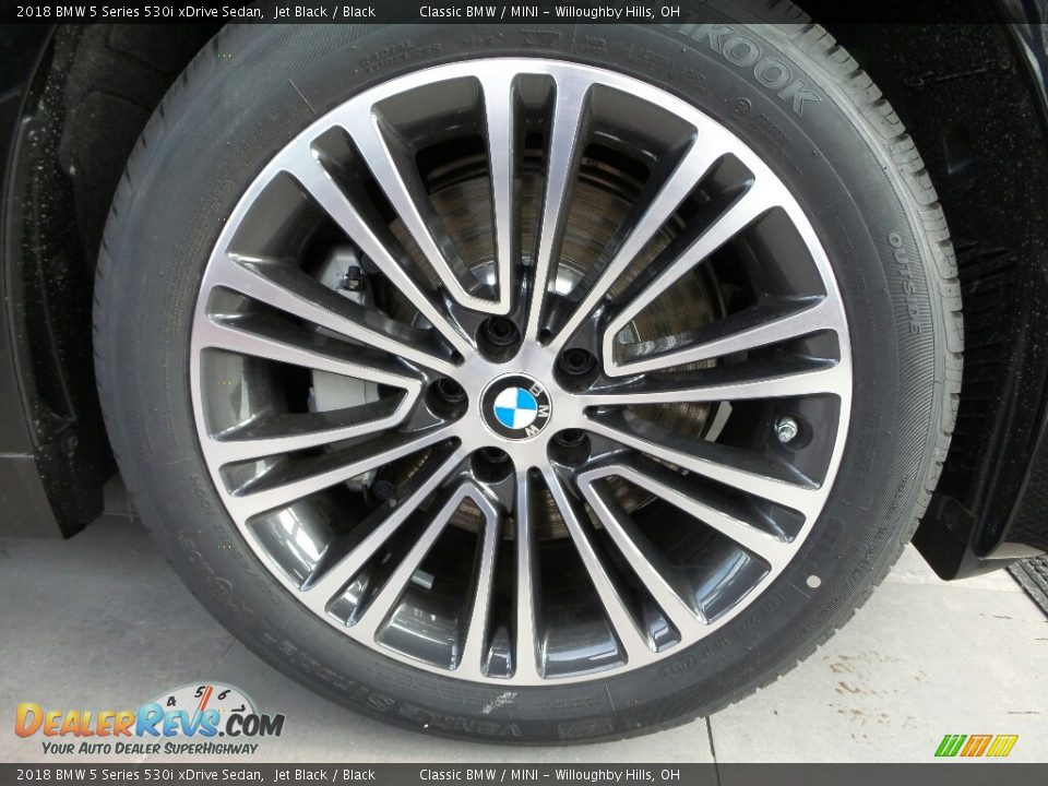 2018 BMW 5 Series 530i xDrive Sedan Jet Black / Black Photo #5