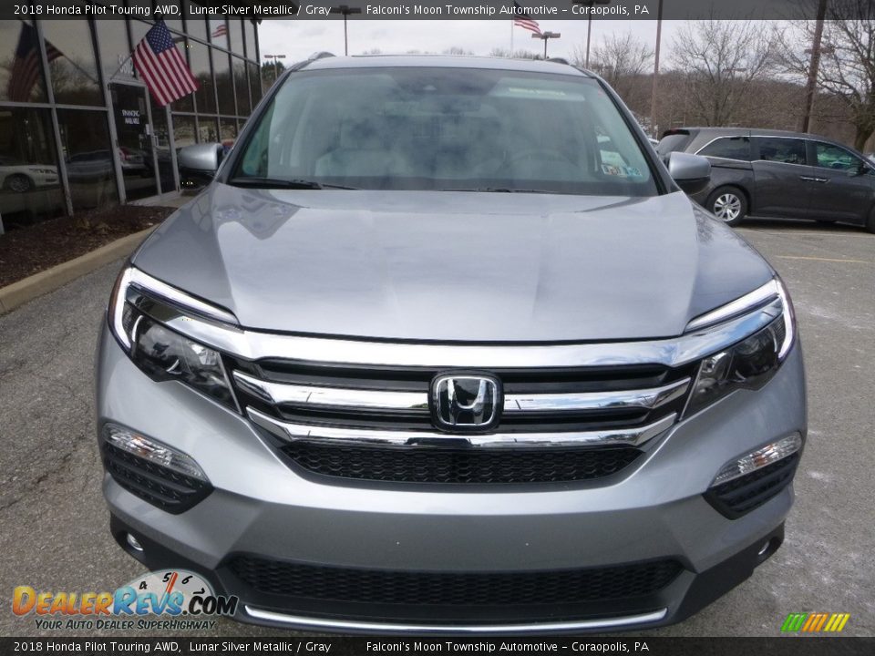 2018 Honda Pilot Touring AWD Lunar Silver Metallic / Gray Photo #6