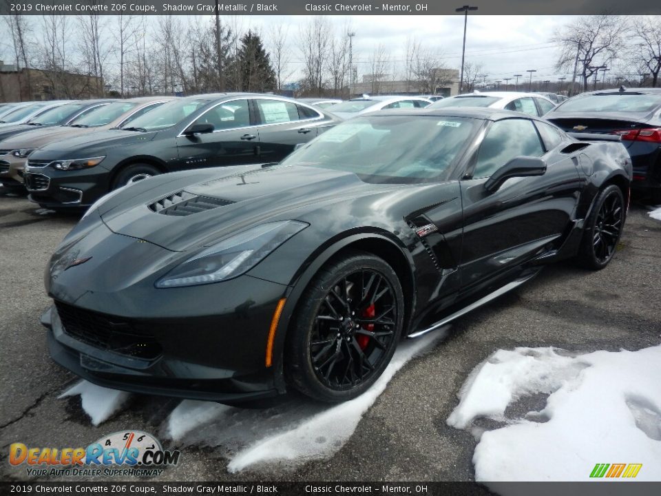 2019 Chevrolet Corvette Z06 Coupe Shadow Gray Metallic / Black Photo #1