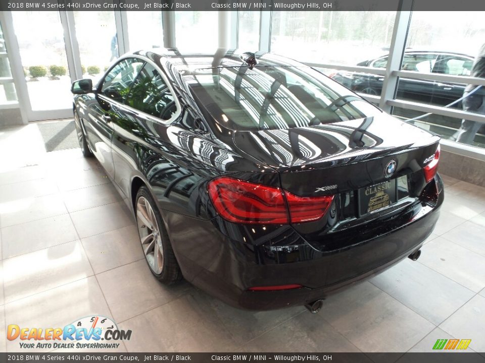 2018 BMW 4 Series 440i xDrive Gran Coupe Jet Black / Black Photo #2