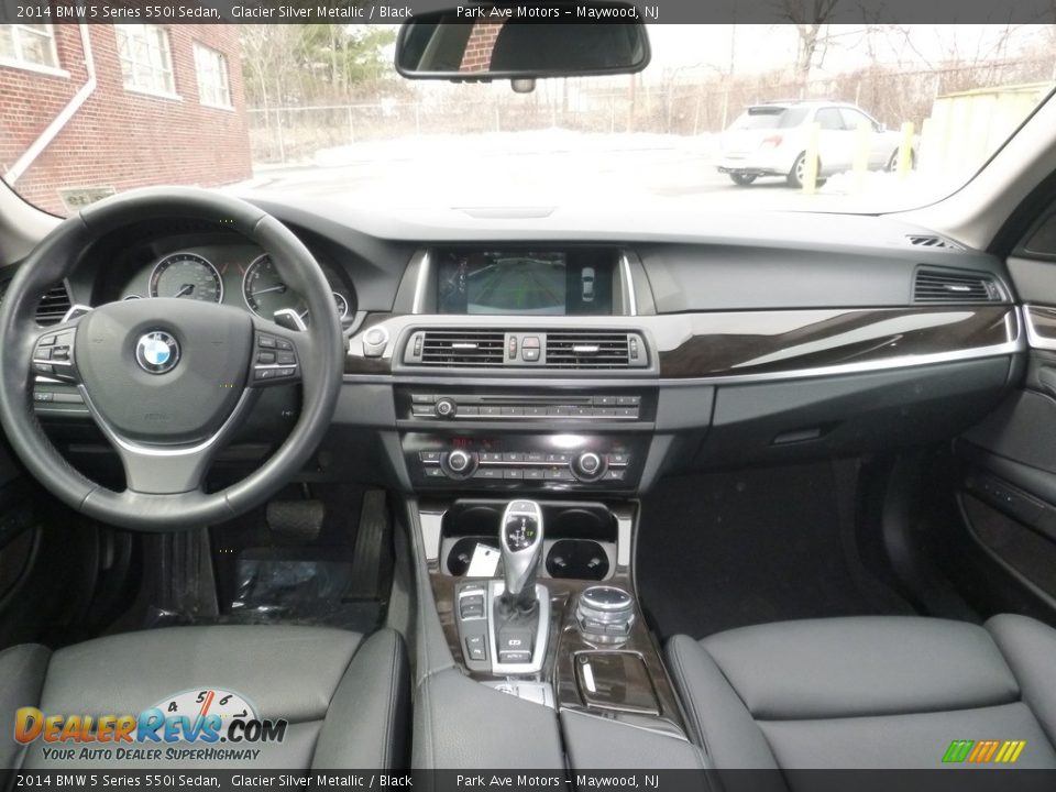 2014 BMW 5 Series 550i Sedan Glacier Silver Metallic / Black Photo #27