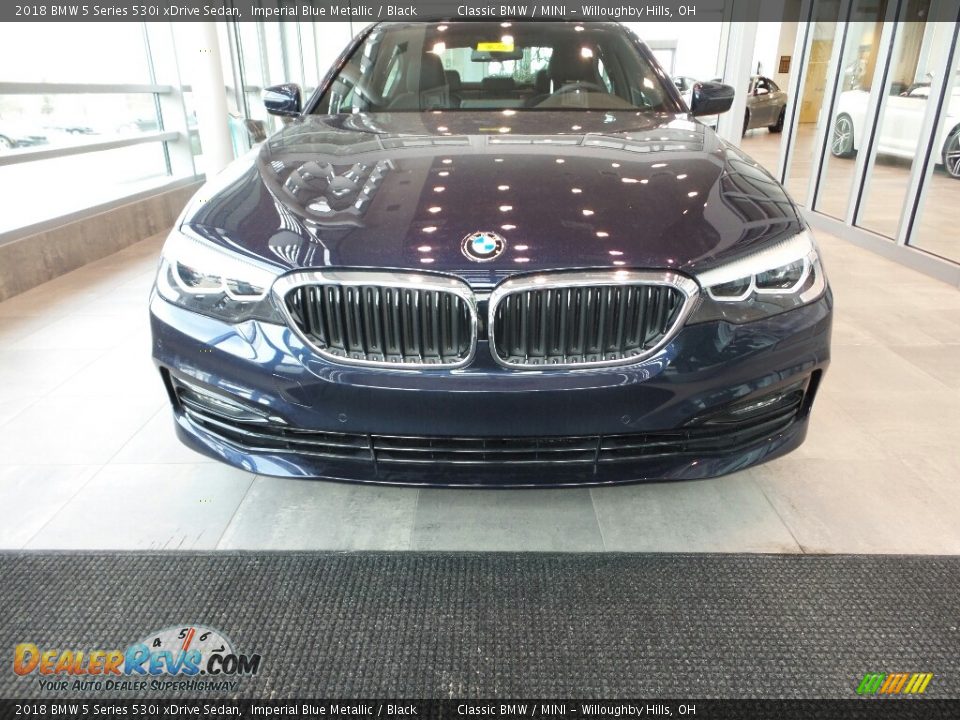 2018 BMW 5 Series 530i xDrive Sedan Imperial Blue Metallic / Black Photo #4