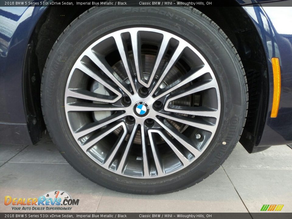 2018 BMW 5 Series 530i xDrive Sedan Imperial Blue Metallic / Black Photo #5