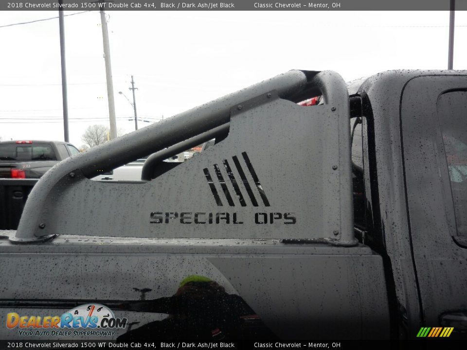 2018 Chevrolet Silverado 1500 WT Double Cab 4x4 Black / Dark Ash/Jet Black Photo #6