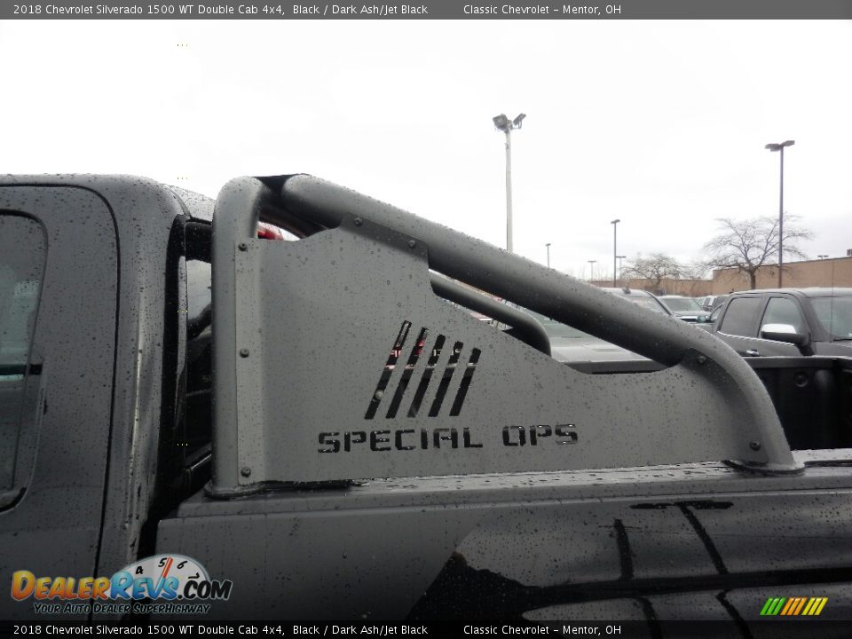 2018 Chevrolet Silverado 1500 WT Double Cab 4x4 Black / Dark Ash/Jet Black Photo #7