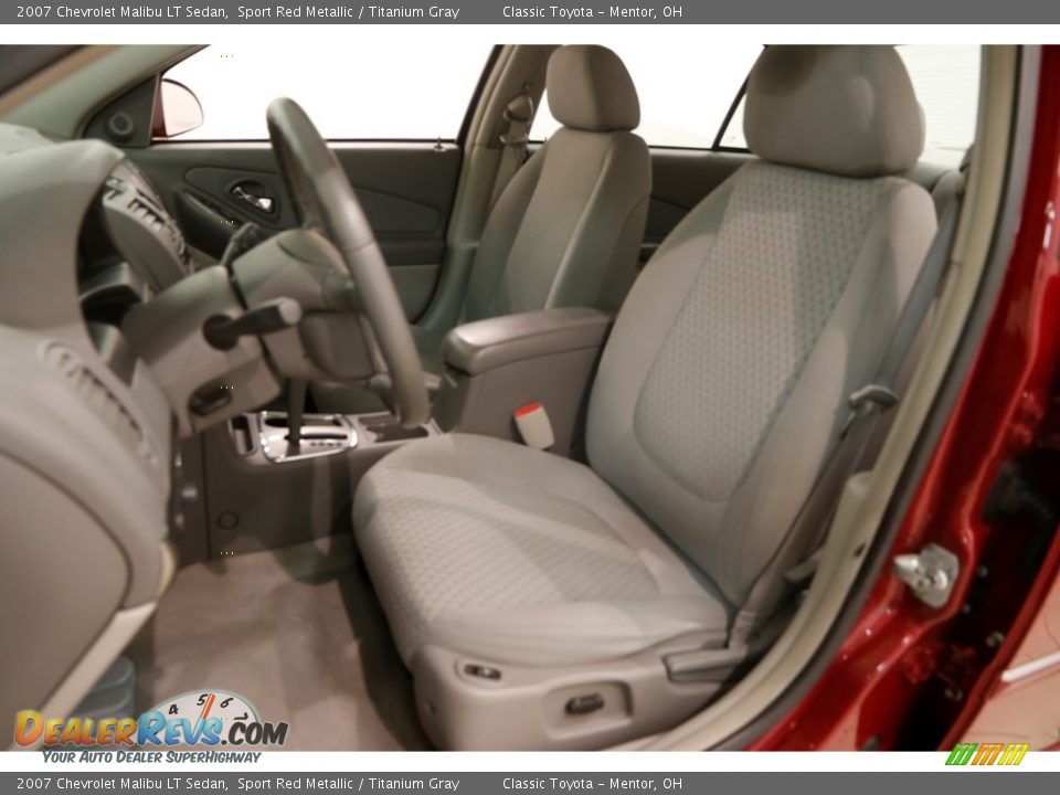 2007 Chevrolet Malibu LT Sedan Sport Red Metallic / Titanium Gray Photo #5
