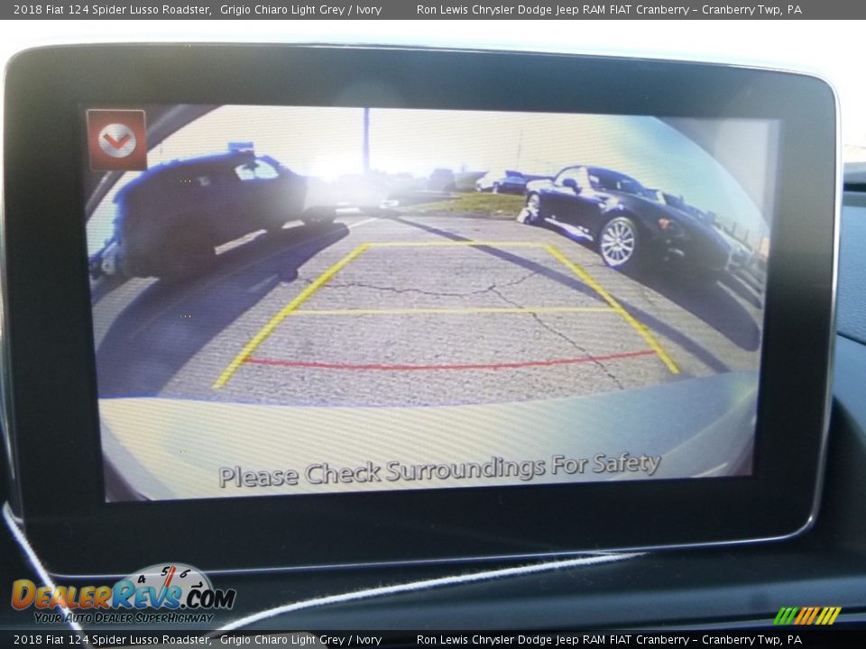 2018 Fiat 124 Spider Lusso Roadster Grigio Chiaro Light Grey / Ivory Photo #18