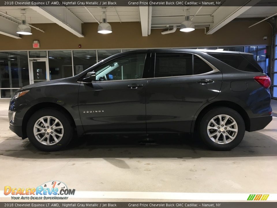 2018 Chevrolet Equinox LT AWD Nightfall Gray Metallic / Jet Black Photo #3