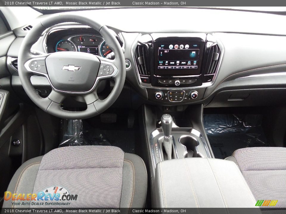 2018 Chevrolet Traverse LT AWD Mosaic Black Metallic / Jet Black Photo #6