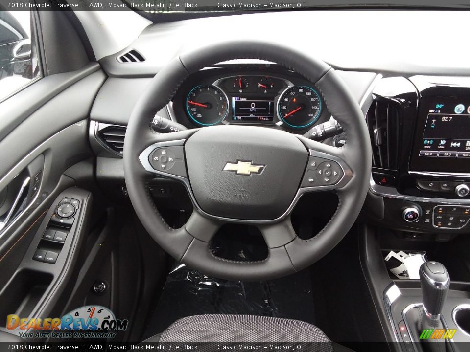 2018 Chevrolet Traverse LT AWD Mosaic Black Metallic / Jet Black Photo #7