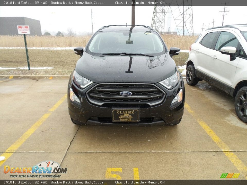 2018 Ford EcoSport SES 4WD Shadow Black / Ebony Black/Copper Photo #2