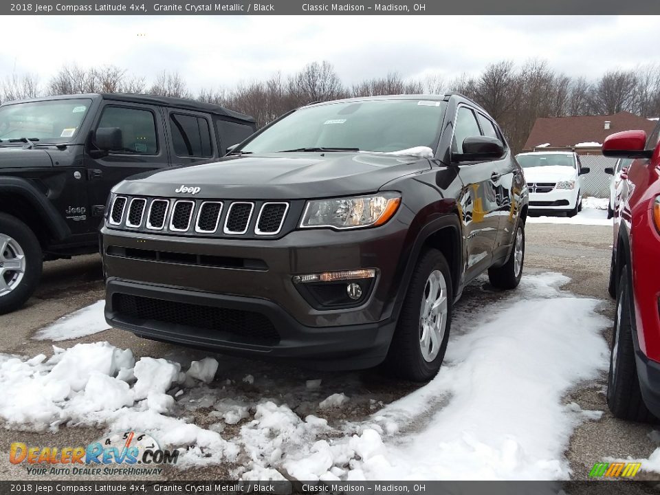 2018 Jeep Compass Latitude 4x4 Granite Crystal Metallic / Black Photo #1