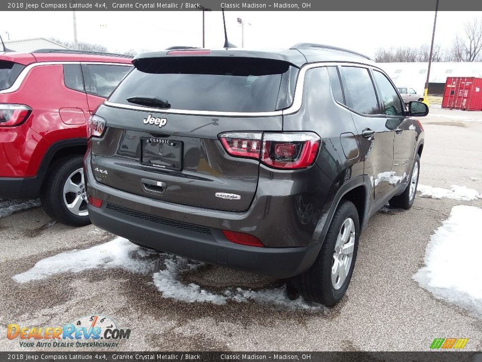 2018 Jeep Compass Latitude 4x4 Granite Crystal Metallic / Black Photo #3