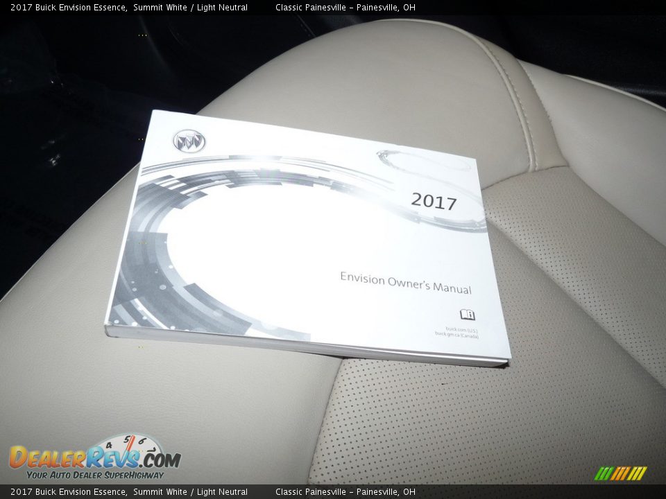 2017 Buick Envision Essence Summit White / Light Neutral Photo #16