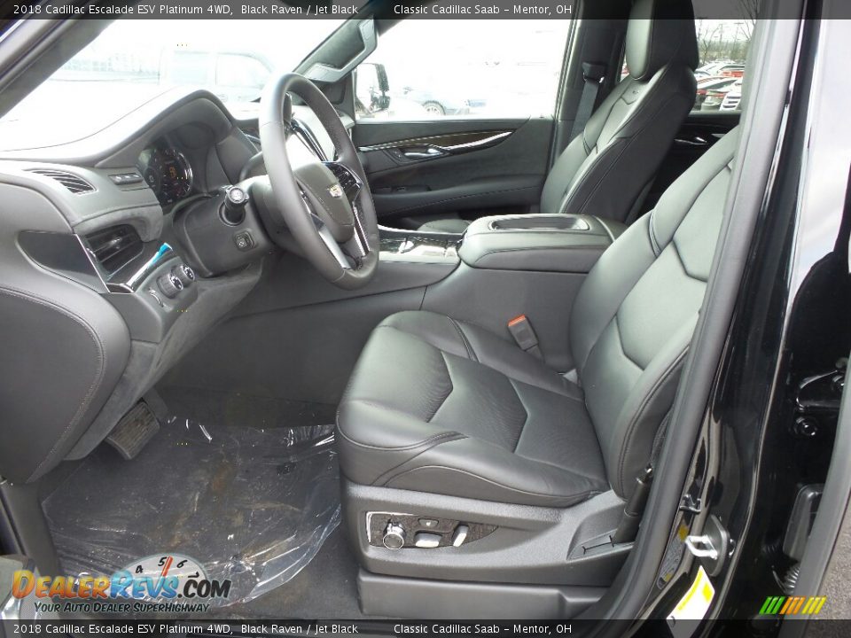 Jet Black Interior - 2018 Cadillac Escalade ESV Platinum 4WD Photo #3