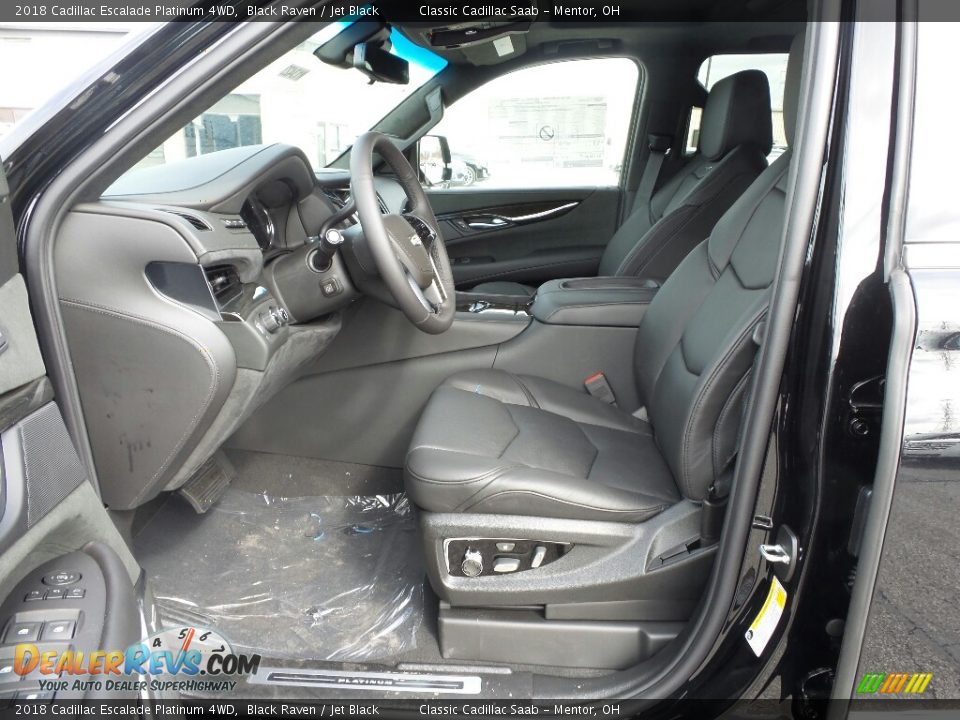 Jet Black Interior - 2018 Cadillac Escalade Platinum 4WD Photo #3