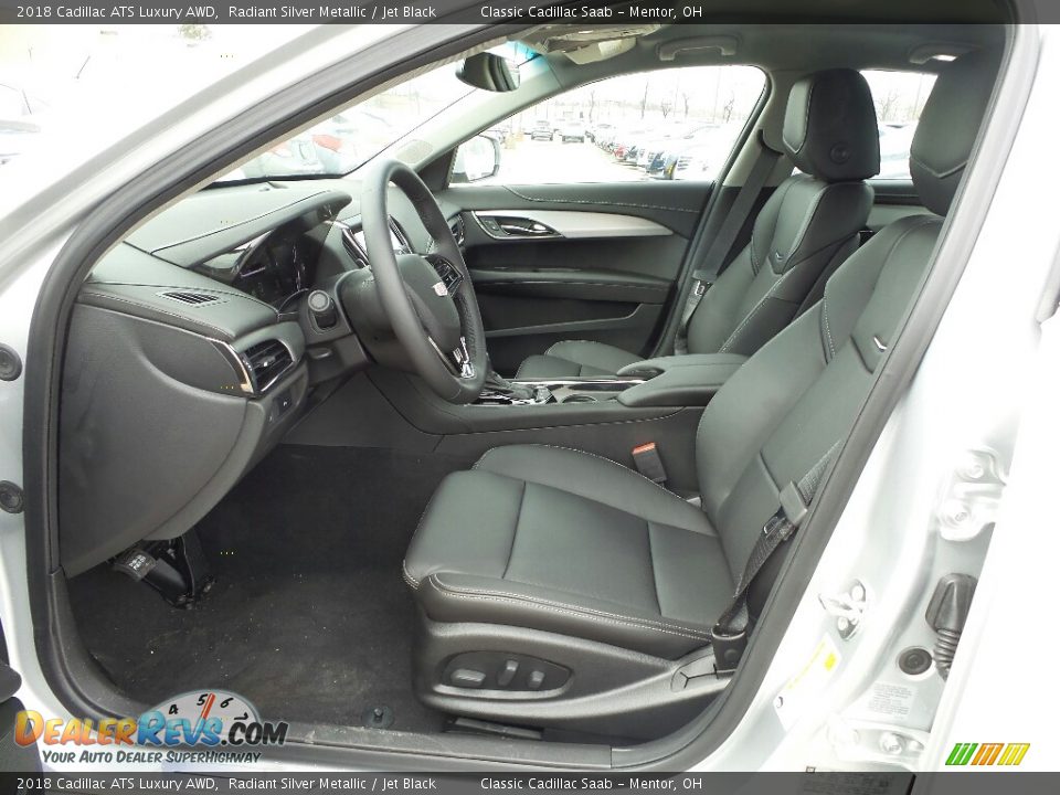 2018 Cadillac ATS Luxury AWD Radiant Silver Metallic / Jet Black Photo #3
