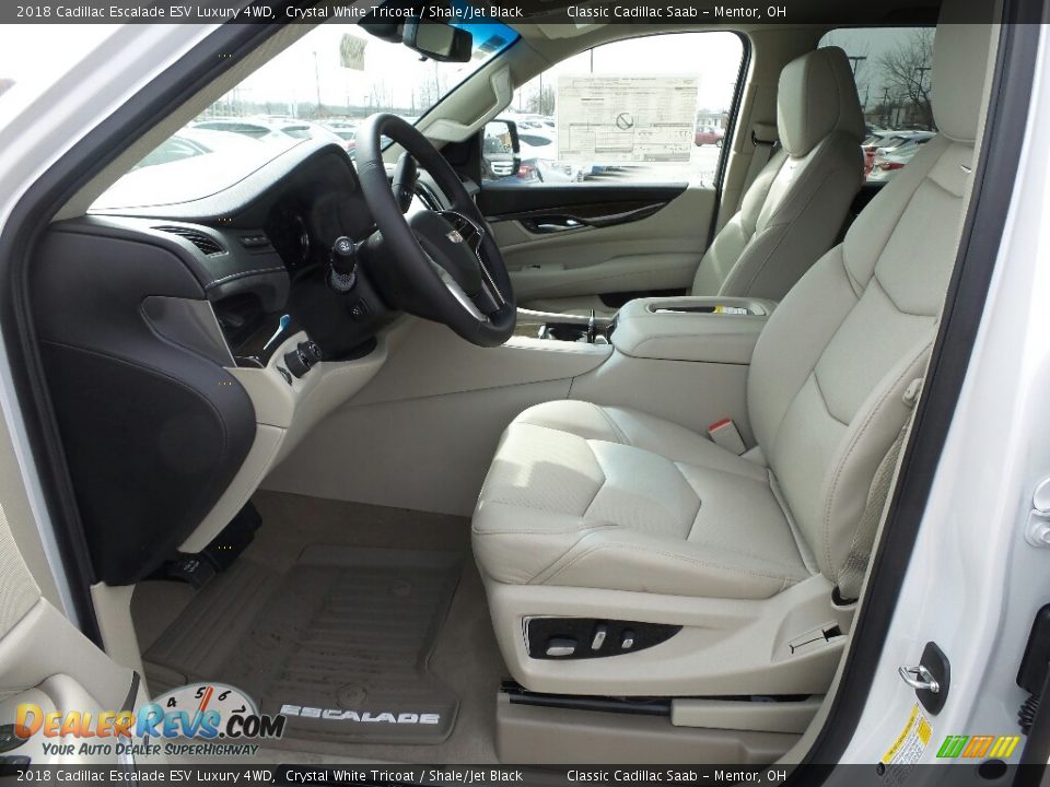 2018 Cadillac Escalade ESV Luxury 4WD Crystal White Tricoat / Shale/Jet Black Photo #3