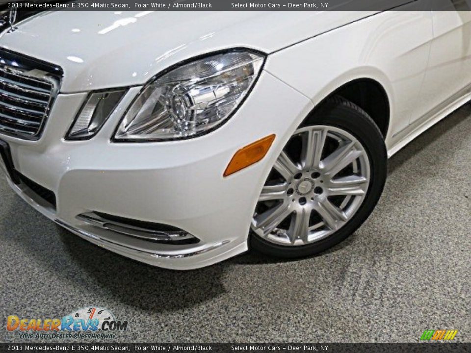 2013 Mercedes-Benz E 350 4Matic Sedan Polar White / Almond/Black Photo #9