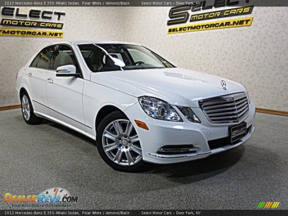 2013 Mercedes-Benz E 350 4Matic Sedan Polar White / Almond/Black Photo #10