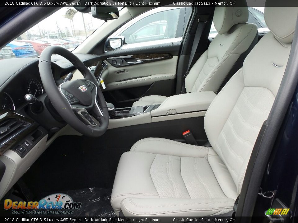 Light Platinum Interior - 2018 Cadillac CT6 3.6 Luxury AWD Sedan Photo #3