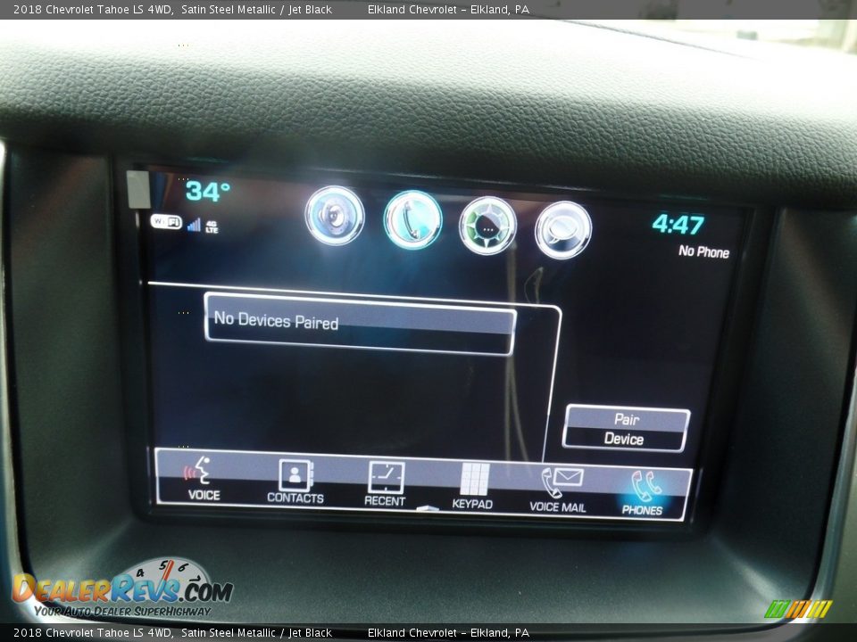 2018 Chevrolet Tahoe LS 4WD Satin Steel Metallic / Jet Black Photo #28