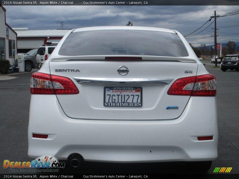 2014 Nissan Sentra SR Aspen White / Charcoal Photo #6