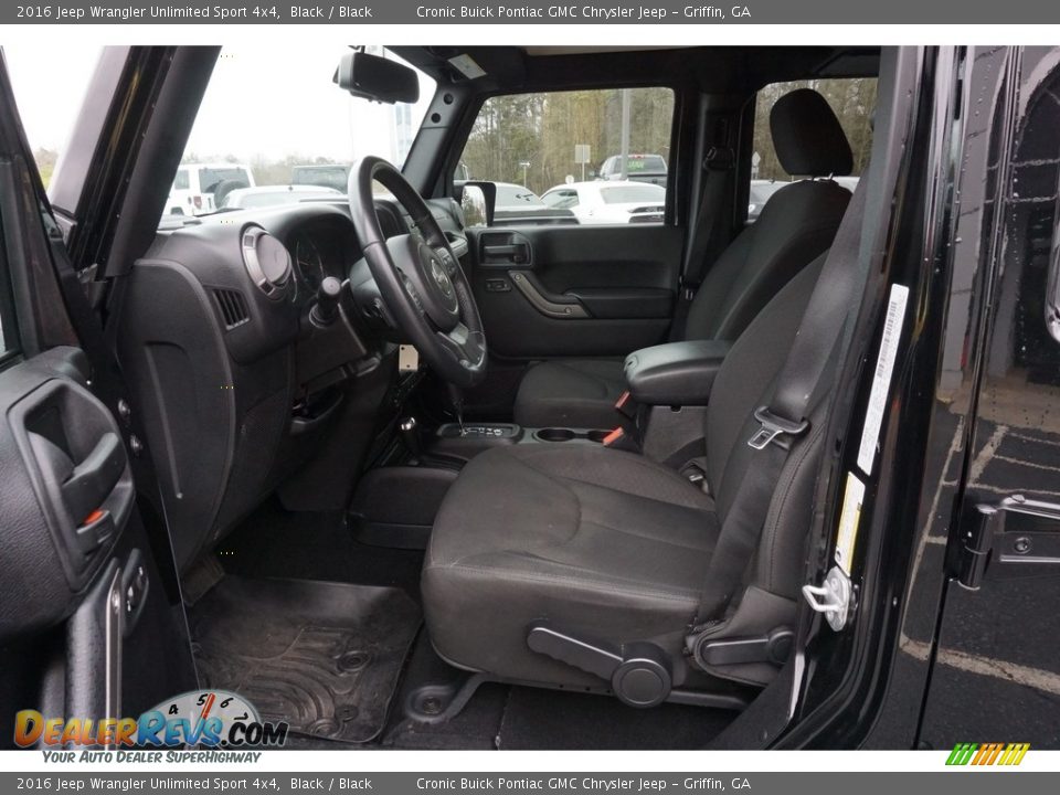 2016 Jeep Wrangler Unlimited Sport 4x4 Black / Black Photo #5