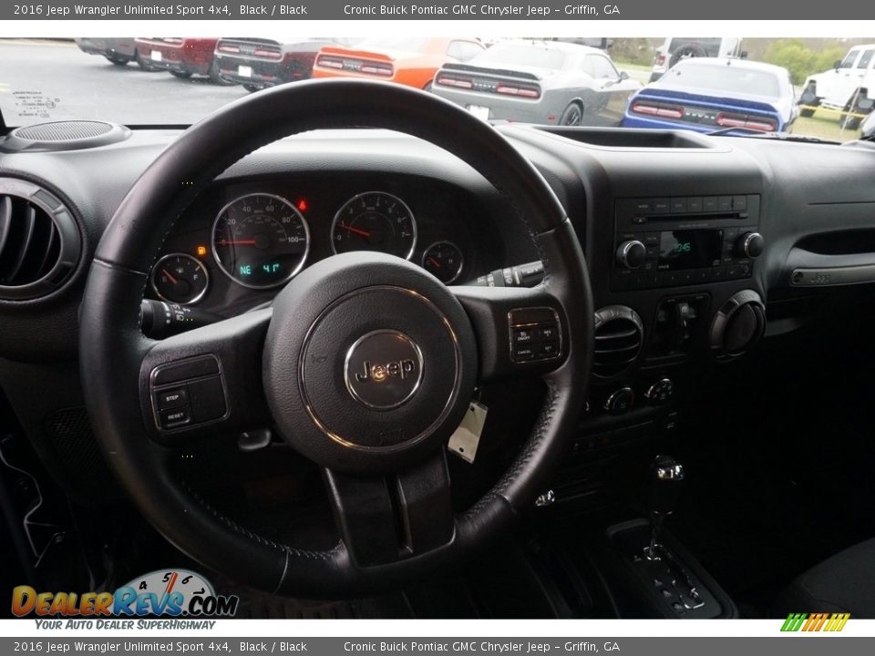 2016 Jeep Wrangler Unlimited Sport 4x4 Black / Black Photo #6