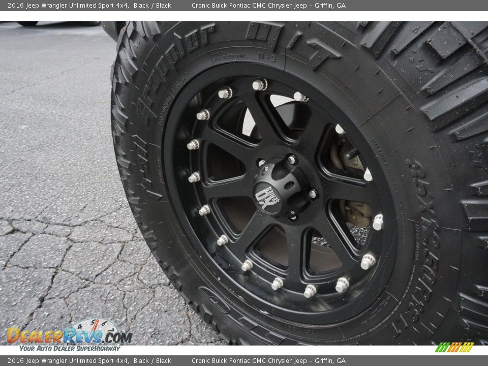 2016 Jeep Wrangler Unlimited Sport 4x4 Black / Black Photo #8
