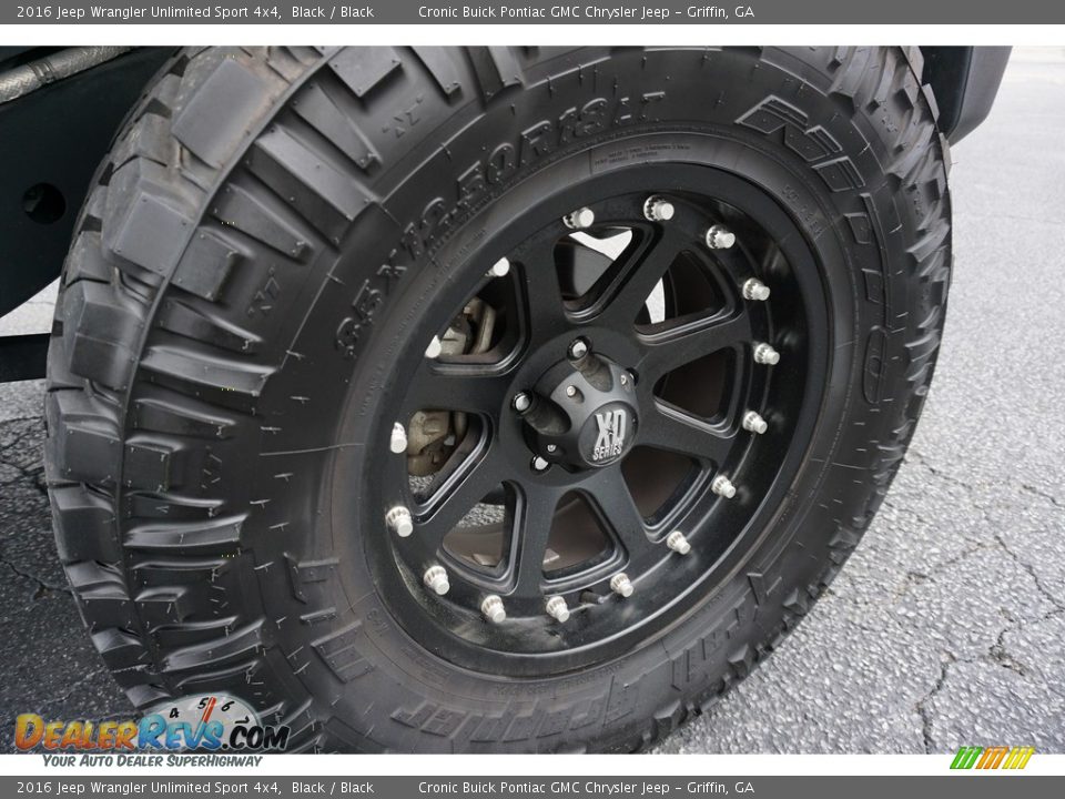 2016 Jeep Wrangler Unlimited Sport 4x4 Black / Black Photo #13
