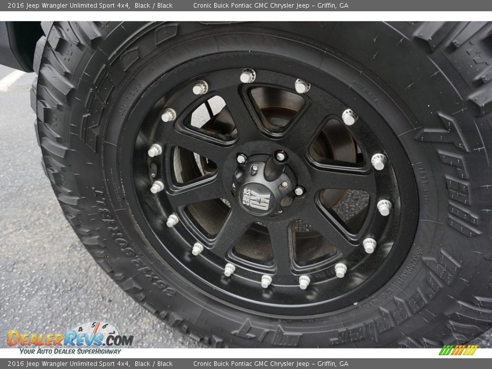 2016 Jeep Wrangler Unlimited Sport 4x4 Black / Black Photo #16