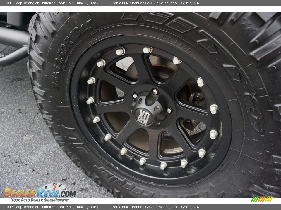 2016 Jeep Wrangler Unlimited Sport 4x4 Black / Black Photo #19