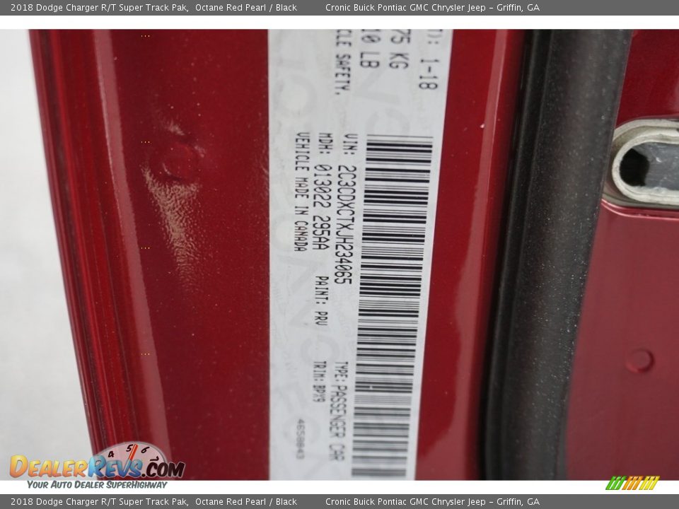 2018 Dodge Charger R/T Super Track Pak Octane Red Pearl / Black Photo #15