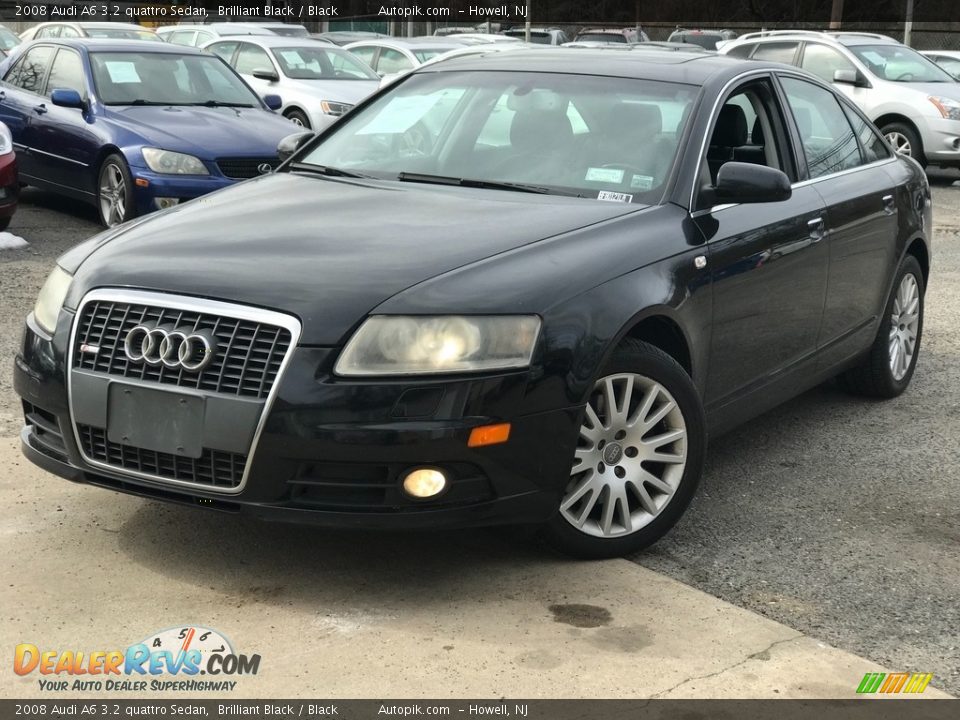 2008 Audi A6 3.2 quattro Sedan Brilliant Black / Black Photo #1